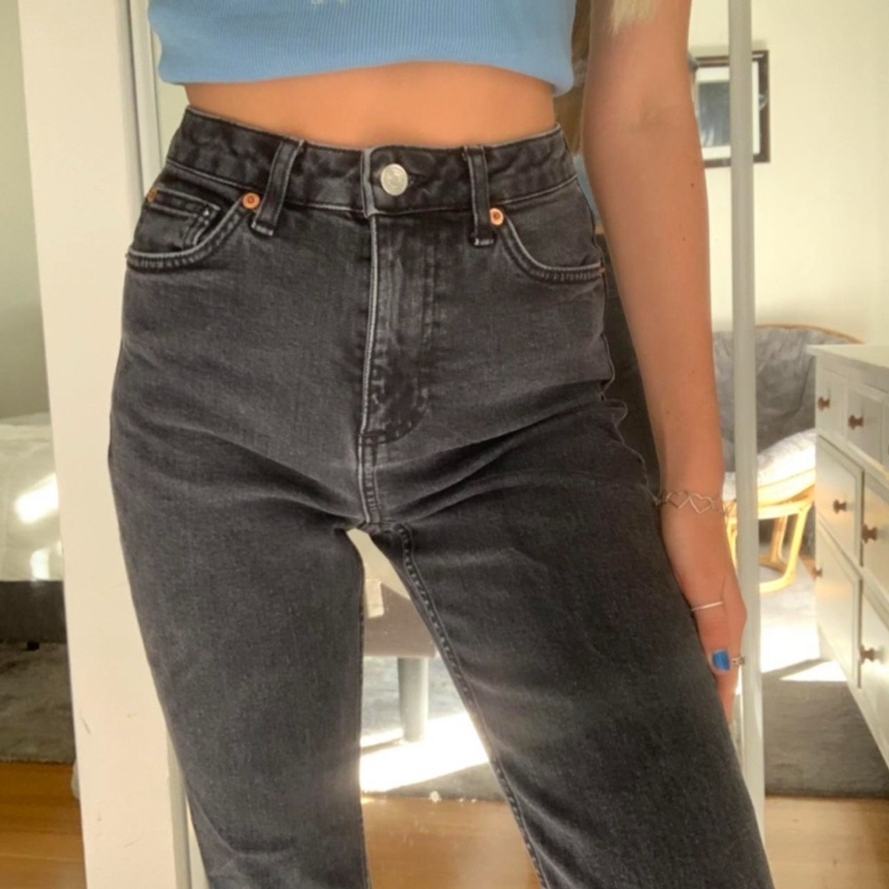 Topshop Black High Rise Jeans